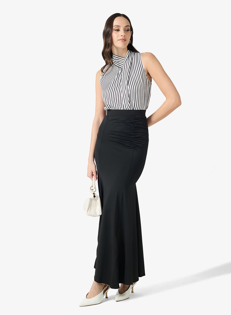 ELLA Bodycon Skirt With Ruched Waist - Image 2